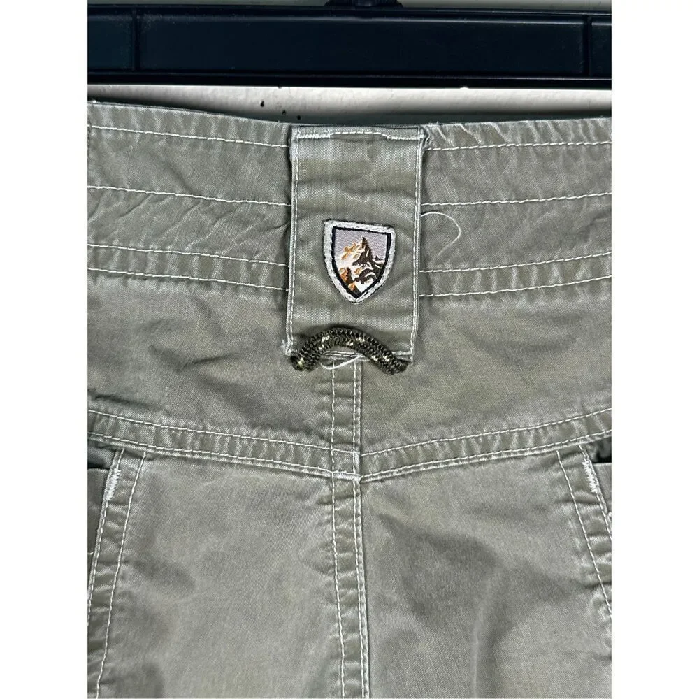 Kuhl Shorts Size 36 Grey Green Cotton Blend Ramblr Cargo Outdoors Utility Work